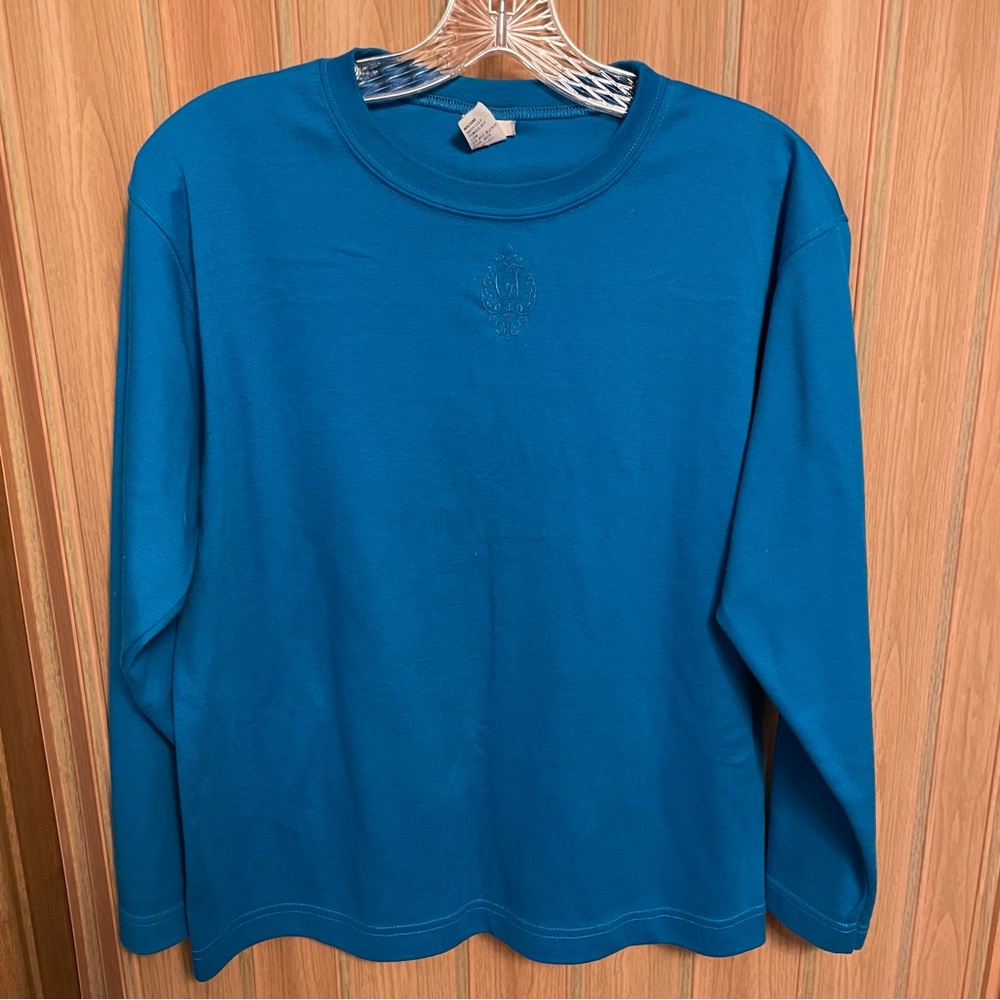Cheryl Tiegs Blue Long Sleeve Shirt